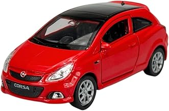 Welly Opel Corsa OPC D 3 portes env. 1/34-1/39 Métal Modèle voiture dans boîte Rouge