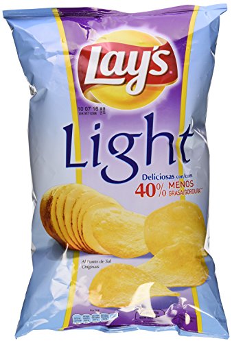 Lay's Light - Patatas Fritas con 40% menos de grasa, 140 gr
