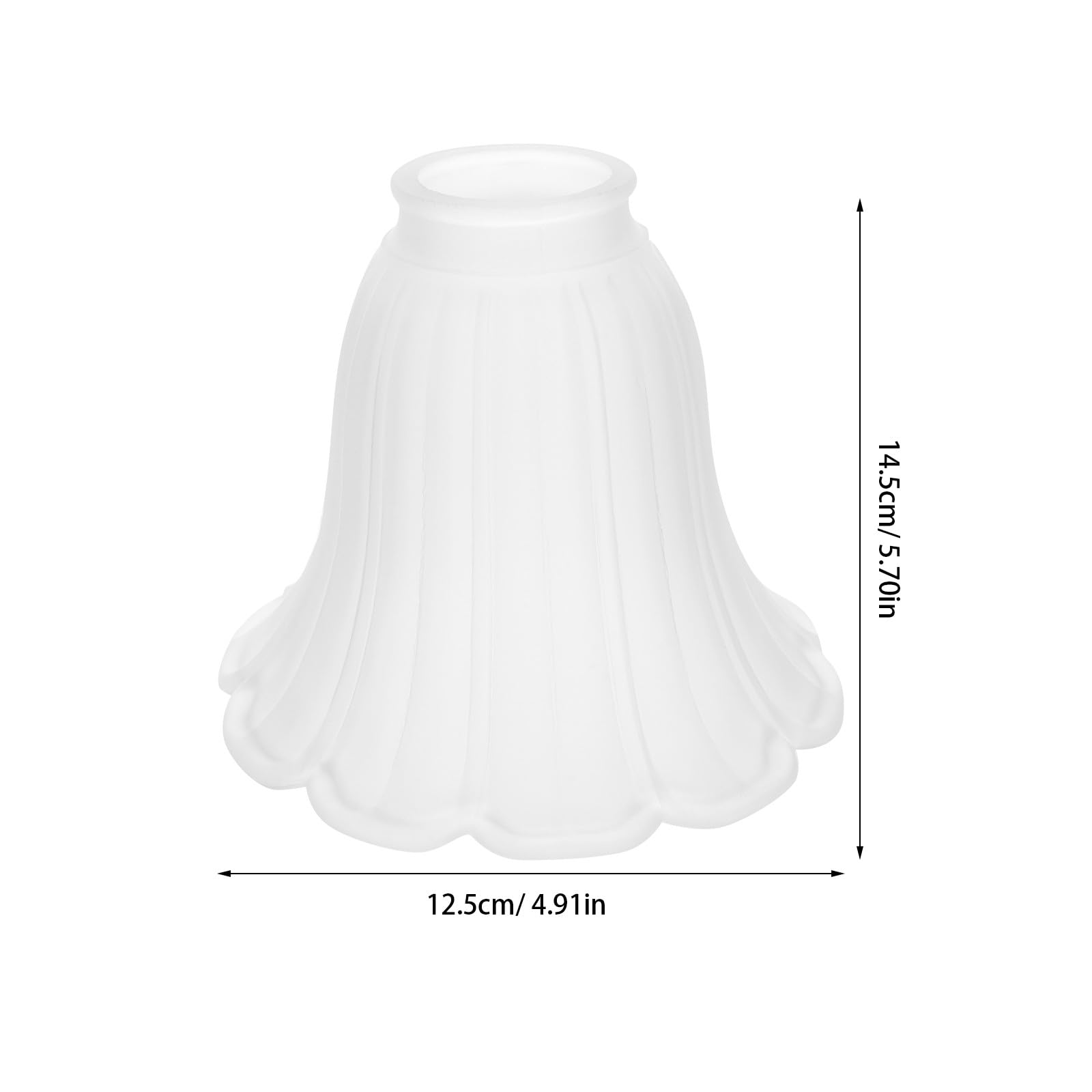 Tulipas para Lamparas de Vidrio Forma de Flor Vintage, Cubierta de Lámpara de Repuesto para Lámpara Colgante de Techo, Instalación Fácil y Diseño Delicado