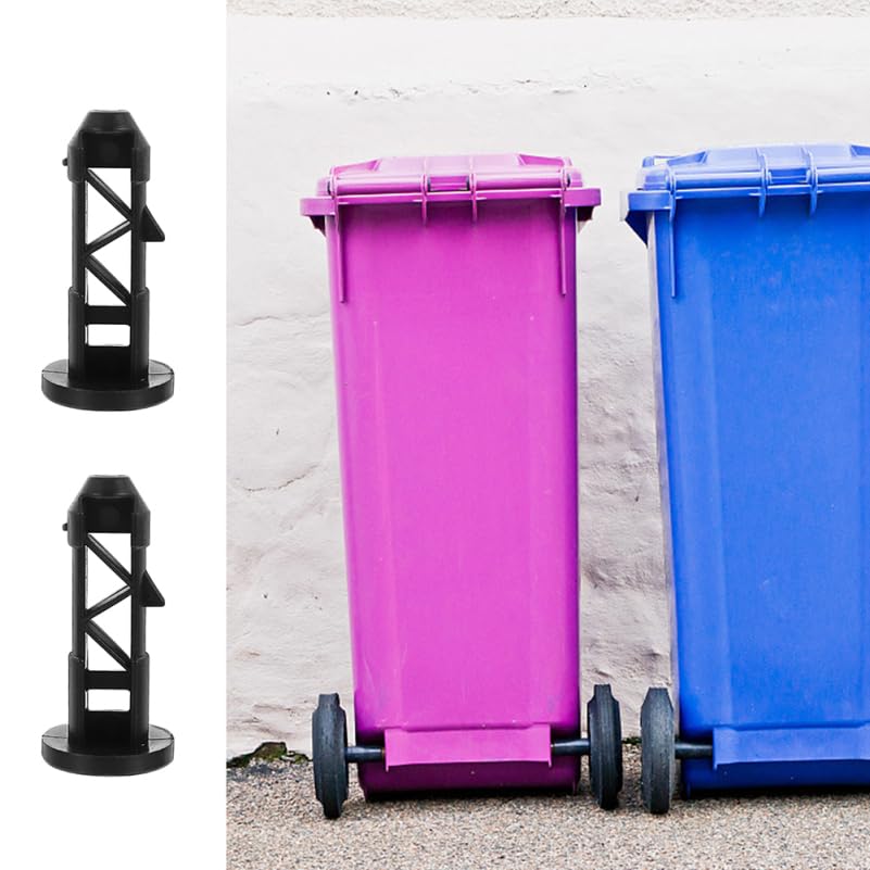 4pcs Trash can Lid Latch Replacement Garbage can Lid Lock Flexible Bin Parts for Outdoor Trash Cans Easy Install Locking Accessories