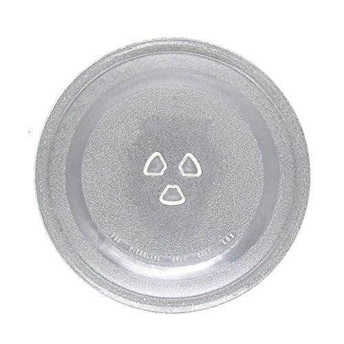Image of Universal Microwave Glass Turntable Plate, 24.5 cm, Compatible with IFB, AEG, LG, Bosch, Daewoo, Onida Ovens, 6 Fixers