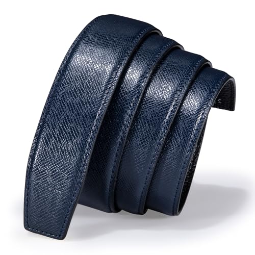 Image of Barry.Wang Mens 2 Pack Ratchet Belts Leather Adjustable 1 3 /8 inch Gift Box | Smooth Sliding,Trim to Fit,Click Belt Set for Dress Casual,Fashion Classic,Business,Birthday,Anniversary,Halloween,Christmas