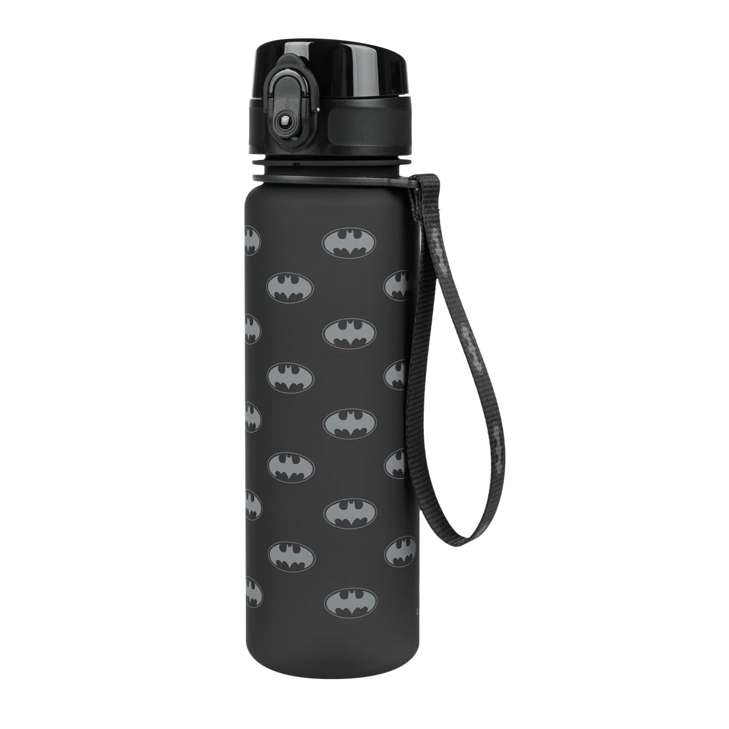 Baagl Children's Water Bottle, Leak-Proof Water Bottle, 500 ml, School and Sports Bottle for Boys Tritan (Batman Logo)
