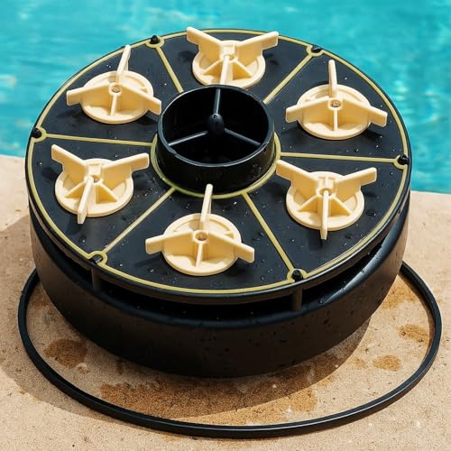 6 Port Module Replacement for Paramount PCC2000 6-port Gear Water Valve Module - Fit for Paramount Pop up 6-port Module 004302440800 004-302-4408-00 6-port In-floor Pool Module