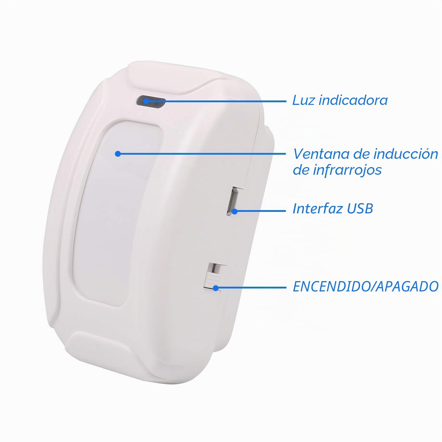 Mengshen Alarma De Sensor De Movimiento, Alerta De Entrada De Casa Admite 5 Modos, 36 Melodías Y Larga Distancia De Transmisión (Control Remoto Incluido)
