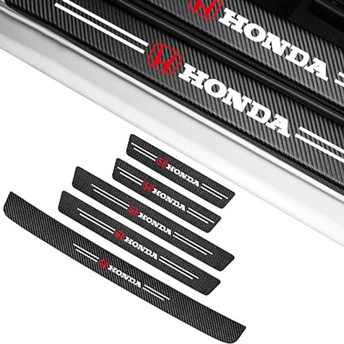 4-tlg. Einstiegsleisten Schutzfolie Kohlefaser Für Honda CRV - Türschwellen Aufkleber