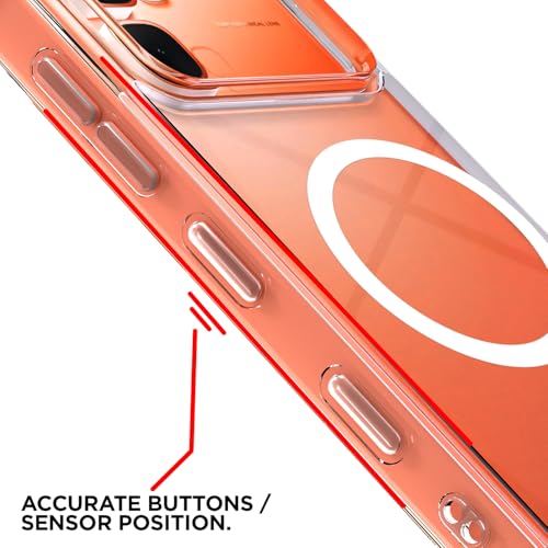 Image of Pikkme Back Cover for Infinix Note Edge 5G Mag-Safe Shockproof PC + TPU | Protective Case Magnetic Support | Bumper Case (Transparent Mag-Safe)