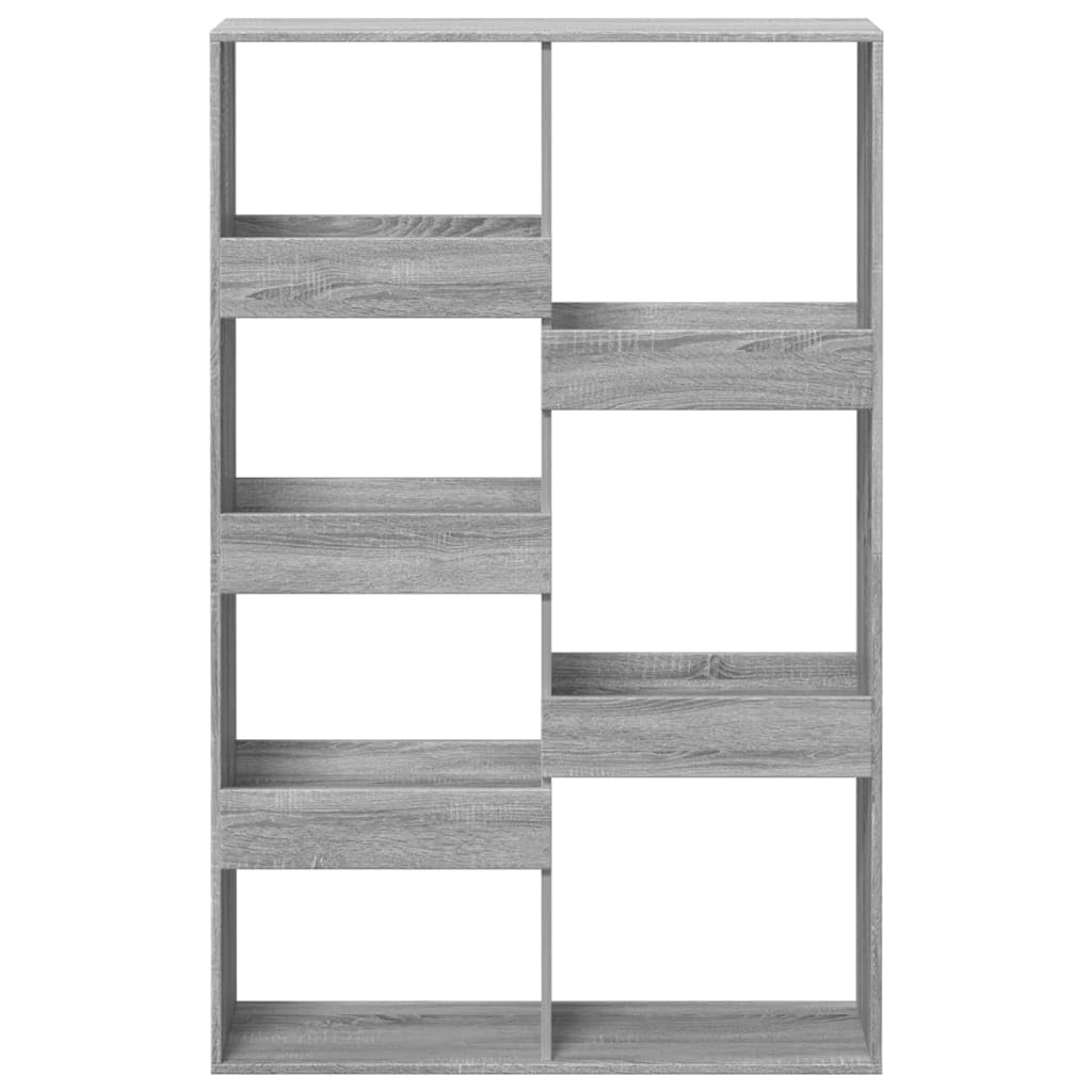 Divisorio per ambienti con ripiani - Scaffale divisorio in legno a 7 livelli per libri, riviste e decorazioni per la casa o l'ufficio