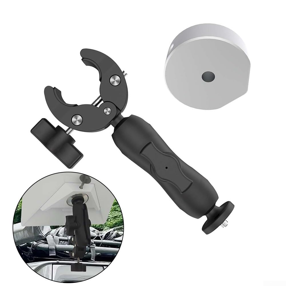 Pince De Montage Starlink Mini - Pour Voiture, Toit, RV, Rail - Aluminium Gris