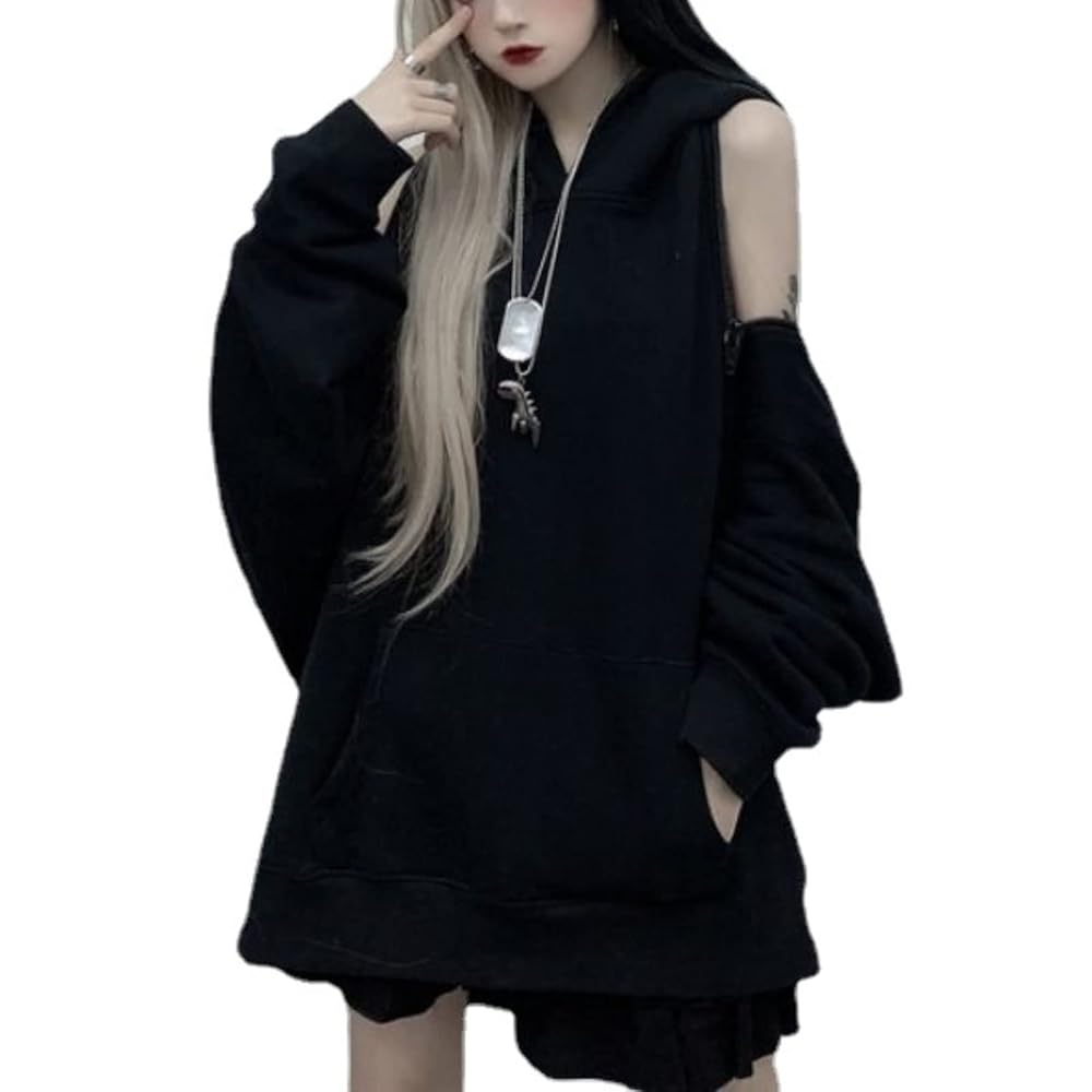 ★EXPIRED GIRL★20'S MAXI HOODIE DRESS BLACK★韓国送料込 LOW CLASSIC Maxi Hoodie Dress - Black | Garmentory