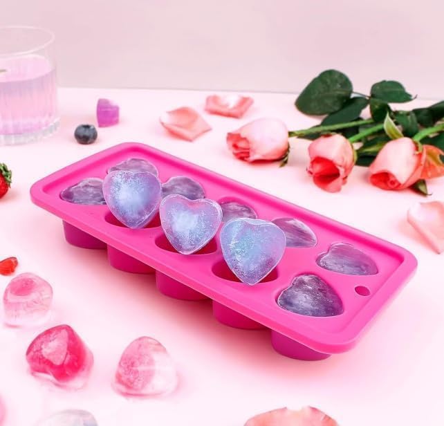 Bandeja de silicona para cubos de hielo en forma de corazón miniatura 3
