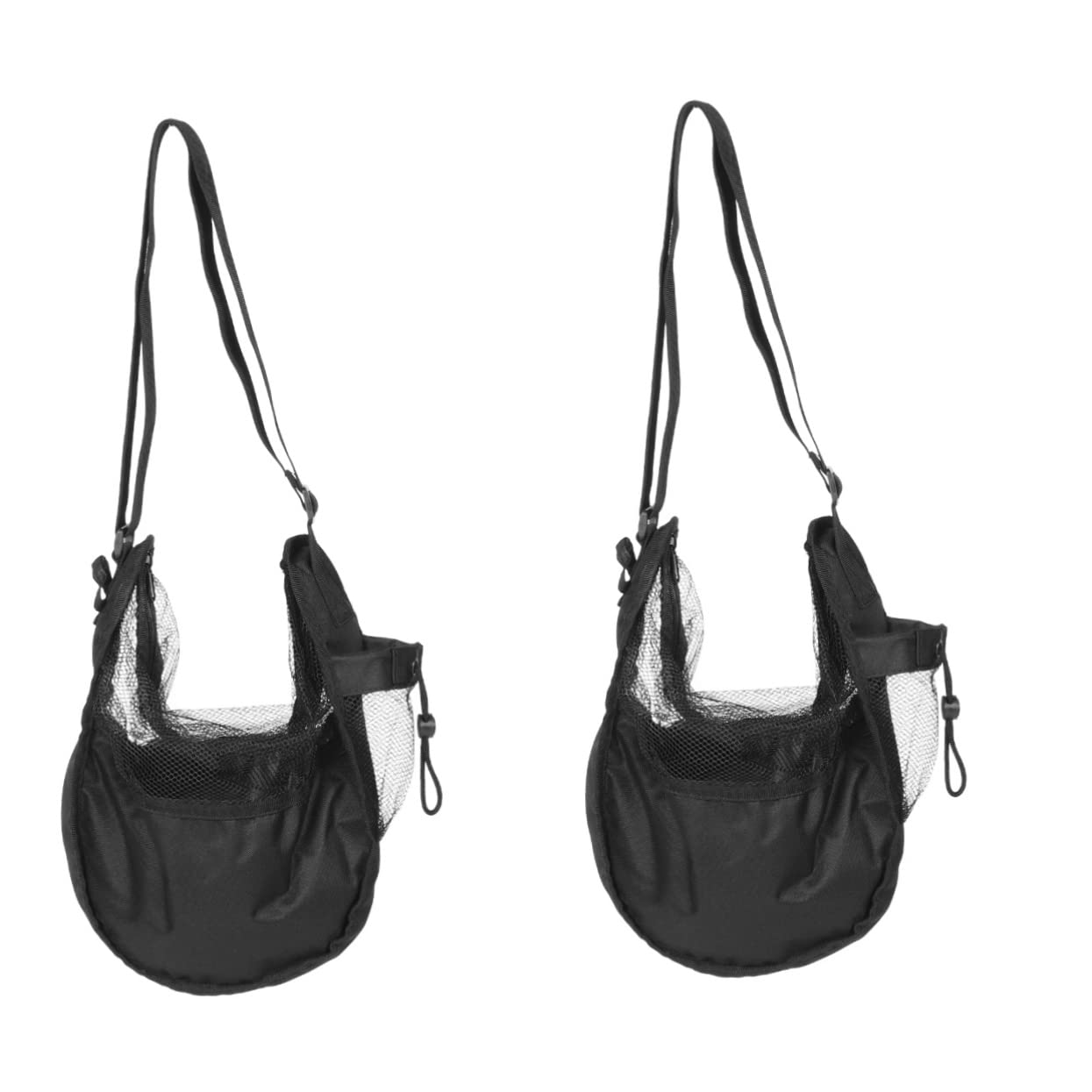 TOYANDONA 2 Pezzi Borsa Da Basket Custodia Sport Palestra Spalla Maglia Separare Di Grandi Dimensioni Borsa a Sfera Borsa a Tracolla Borsa Da Pallavolo Borsa Portatile Da Basket Nero Rete