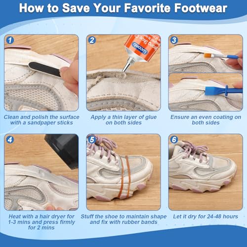Pegamento para suelas de zapatos 180 ml resistente y transparente miniatura 5