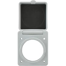 Conntek 3050SQWT-CAP RV/Marine 30/50-Amp Inlet White Cap and Bezel