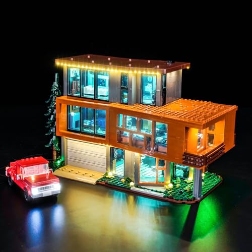 LocoLee Light kit Compatible with Lego Twilight The Cullen House - No Model Only Light, LED Lighting Accessories Compatible with Lego The Twilight Zone. Karen's House 21354 (Standard Version)