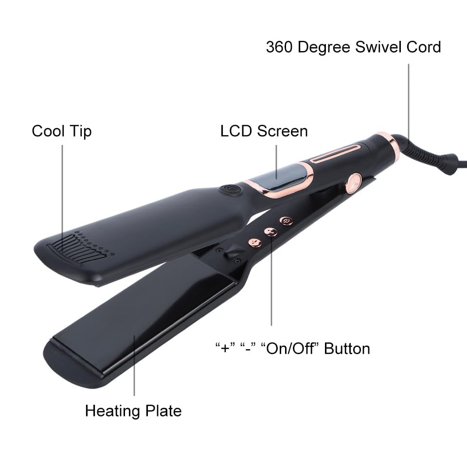 Plancha de Pelo Profesional con Pantalla LCD 500°F miniatura 3