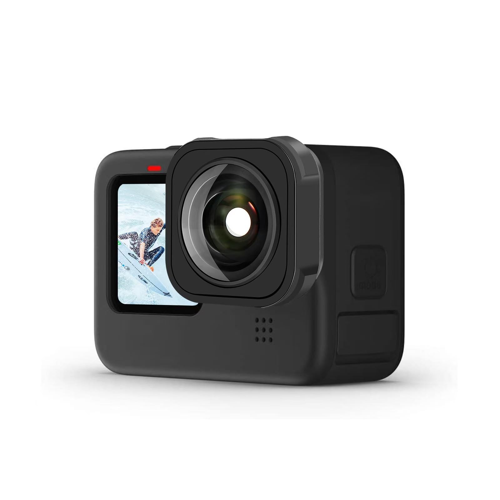 Objectif 155° Grand Angle pour GoPro HERO13 Black 12 11 Mini 10 9 Accessoires d'objectif en Verre Optique HD Accessoires