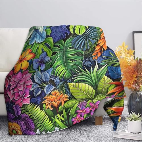 Plaid toutes saisons art jungle couverture microfibre premium - 5