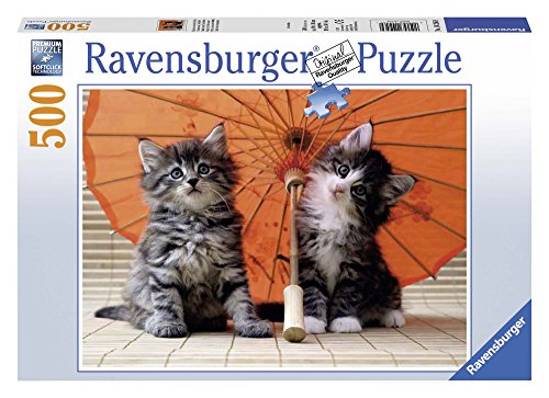 Preisvergleich Produktbild Ravensburger 14256 - Kätzchen unterm Schirm - 500 Teile Puzzle