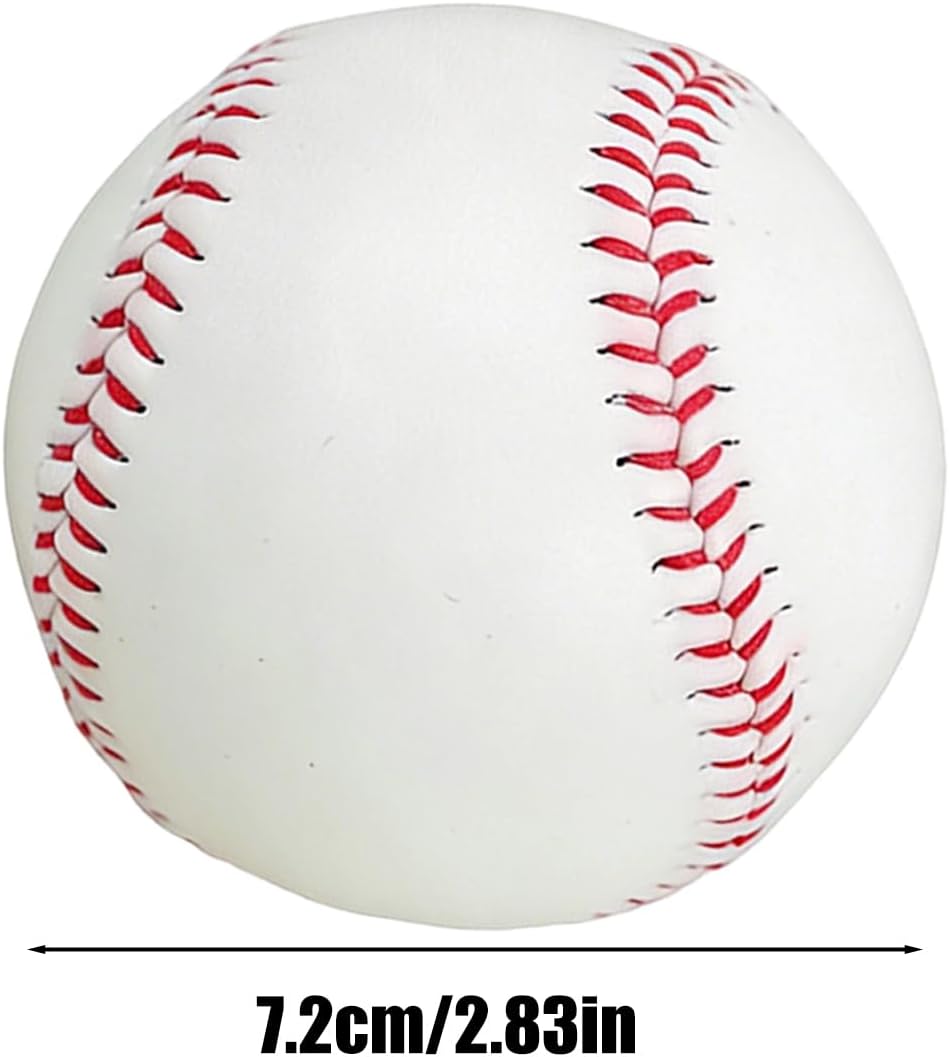 Luminous Baseball, Glow Training, 7.2cm/2.83 Inches with Bright Feature, Durable PU Baseball, Sports Balls with Neon Style, Training Gear for Backyard