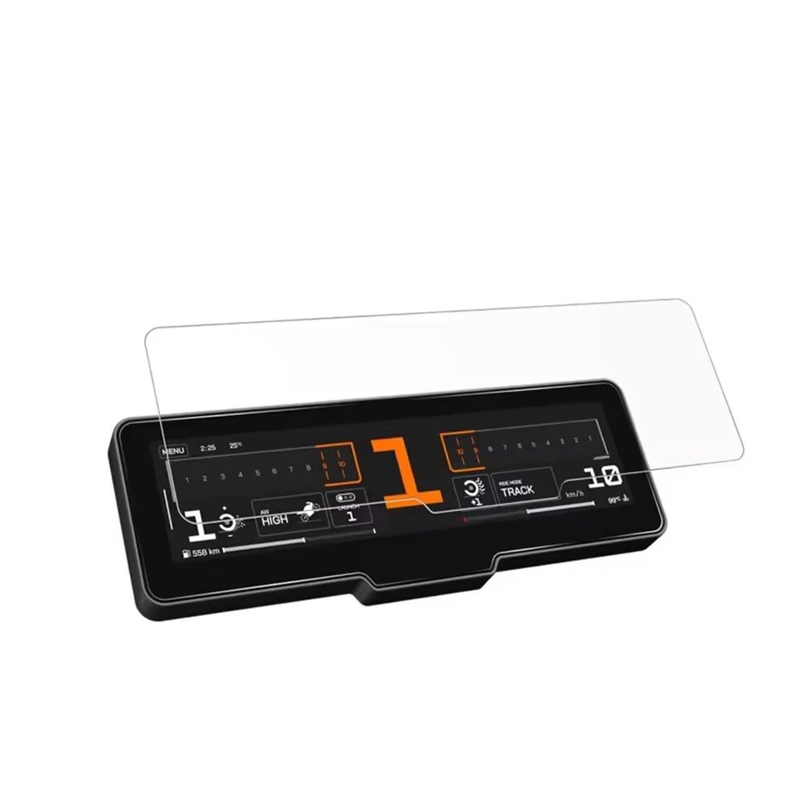 Protection d'écran de tableau de bord moto 990 R / RC R 2025 film anti-rayures