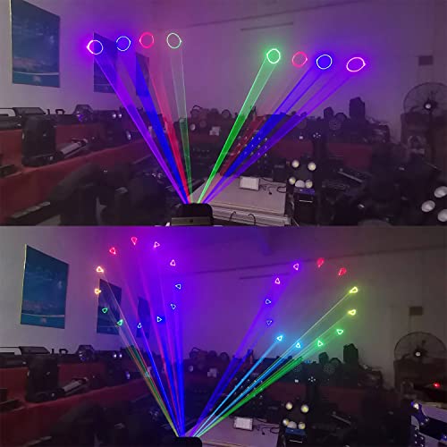 Junman 2W 2000Mw Two Head Rgb Full Color Animation Cartoon Beam Stage Light Dj Disco Stage Effect Lights #TOP4