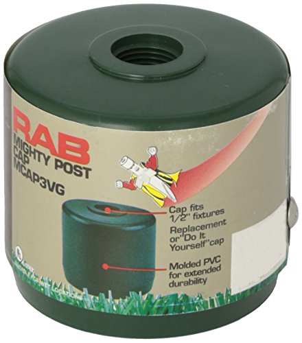 RAB Lighting MCAP3VG Mighty Post Cap for 3" Pipe, 2-7/8" OD, Verde Green, Multicolor image 3