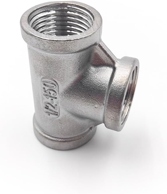 1pc Internal 3-Way 1" BSP Elbow Butt Adapter 304 Stainless Steel Pipe Fittings Suitable Home Piping