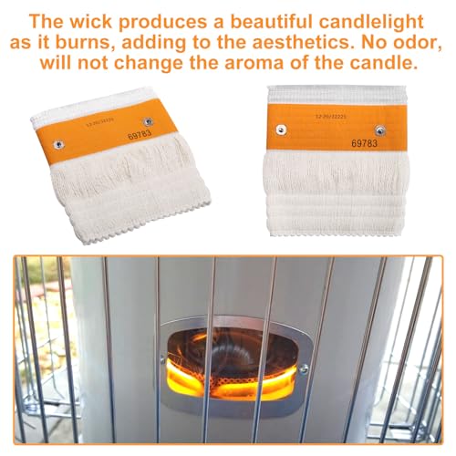 VIDABTE Kerosene Heater Replacement Wicks 32225 for Kero World KW-24C, Also for DuraHeat DH-2300,for Dyna-GLO RMC-95C, for Envirotemp 93043 Replacement Wicks, White - Thumbnail 7