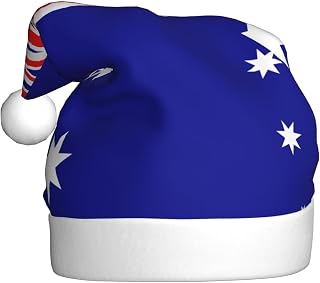 Australian flag Print Santa Hat, Christmas Party/New Year's Party Decoration, Stage Performance Hat
