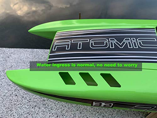 Ready to Run, Remote Control Speed ​​Boat 85km/h (53mph) Fliping Watercraft Brushless Motor 60A ESC Metal Rudder for Adults on Lake Water Pool, 33.5\" S210（Fast Express Offers） - Thumbnail 6