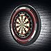 Winmau Dart Board Surround Ring - Advance Black and Red Dartboard Surround - Backboard Wall Protector