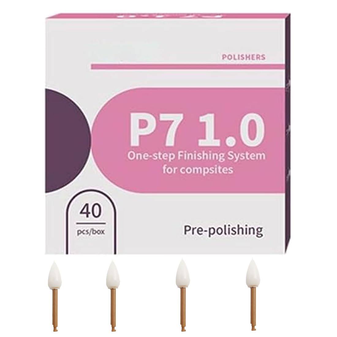 Dental Composite Polishing Discs Point Shape P7 1-Step Finishing System CA 2.35mm Dentistry Polisher Lab Tool