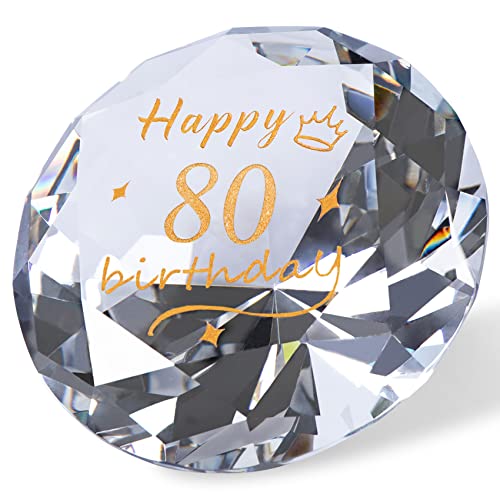Product Image of the Movdyka 80th Birthday Gifts for Women Ideas Crystal Decorations Diamond, 1942 Birthday Gift for 80 Year Old mom Grandma Wife Friend