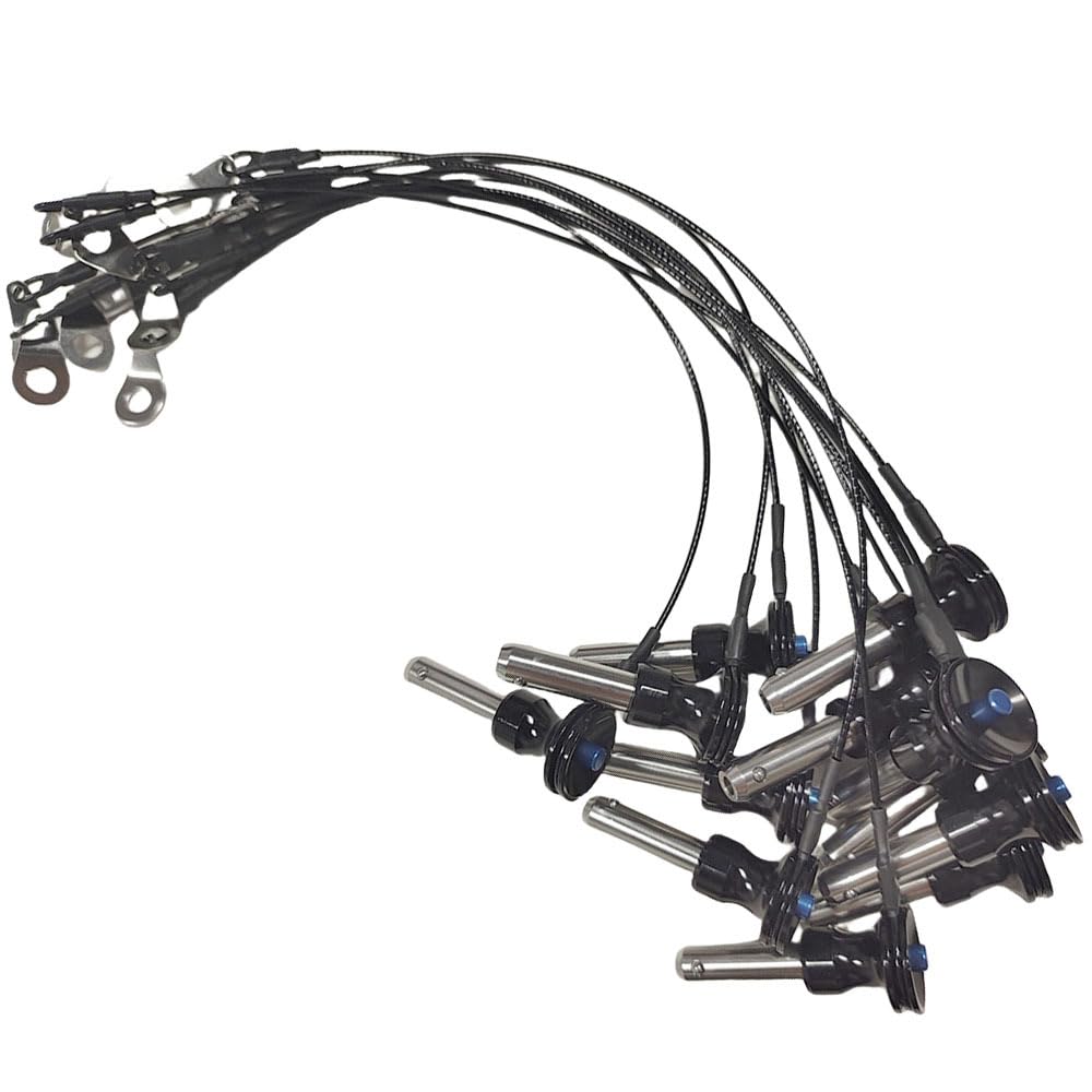 12Pcs 8mmx20mm Black&Blue Speaker Pin Stainless Steel Professional Audio Line Array Accessories