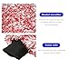 JNXIJ 2 PCS Car Wash Mitts, 8×10 Inches Lint-Free & Scratch-Free Microfiber Cleaning Gloves, Ultra Absorbent Washing Glove Detailing Wash Mitt for Sedan Truck SUV, Car Accessories (Red)