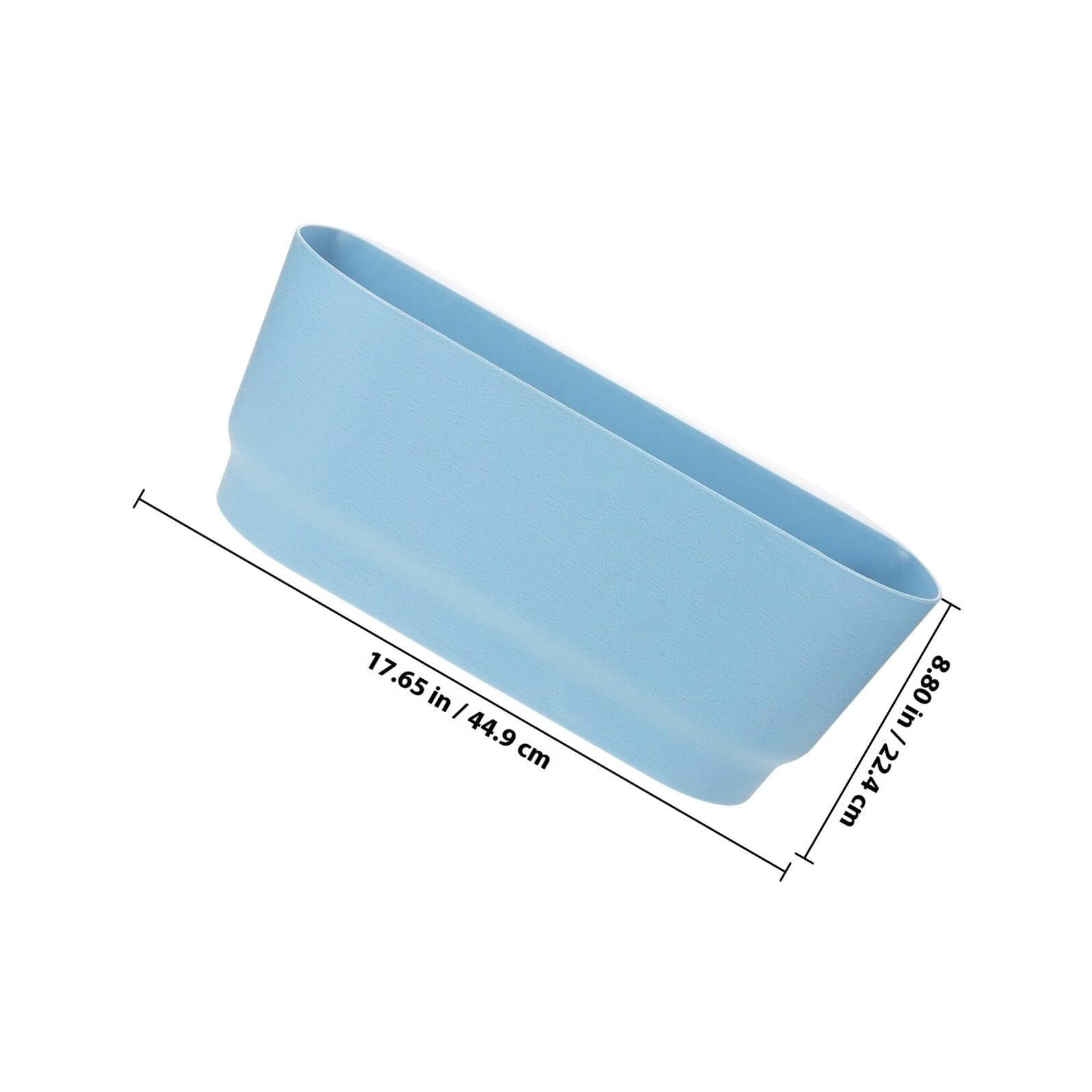 NUOBESTY Pot Suspendu pour Plantes Succulentes Grand Format Bleu, Jardinière Carrée Réserve D’Eau pour Balcon, Rambarde ou Clôture, Pot de Fleurs de Balcon Solide en Plastique