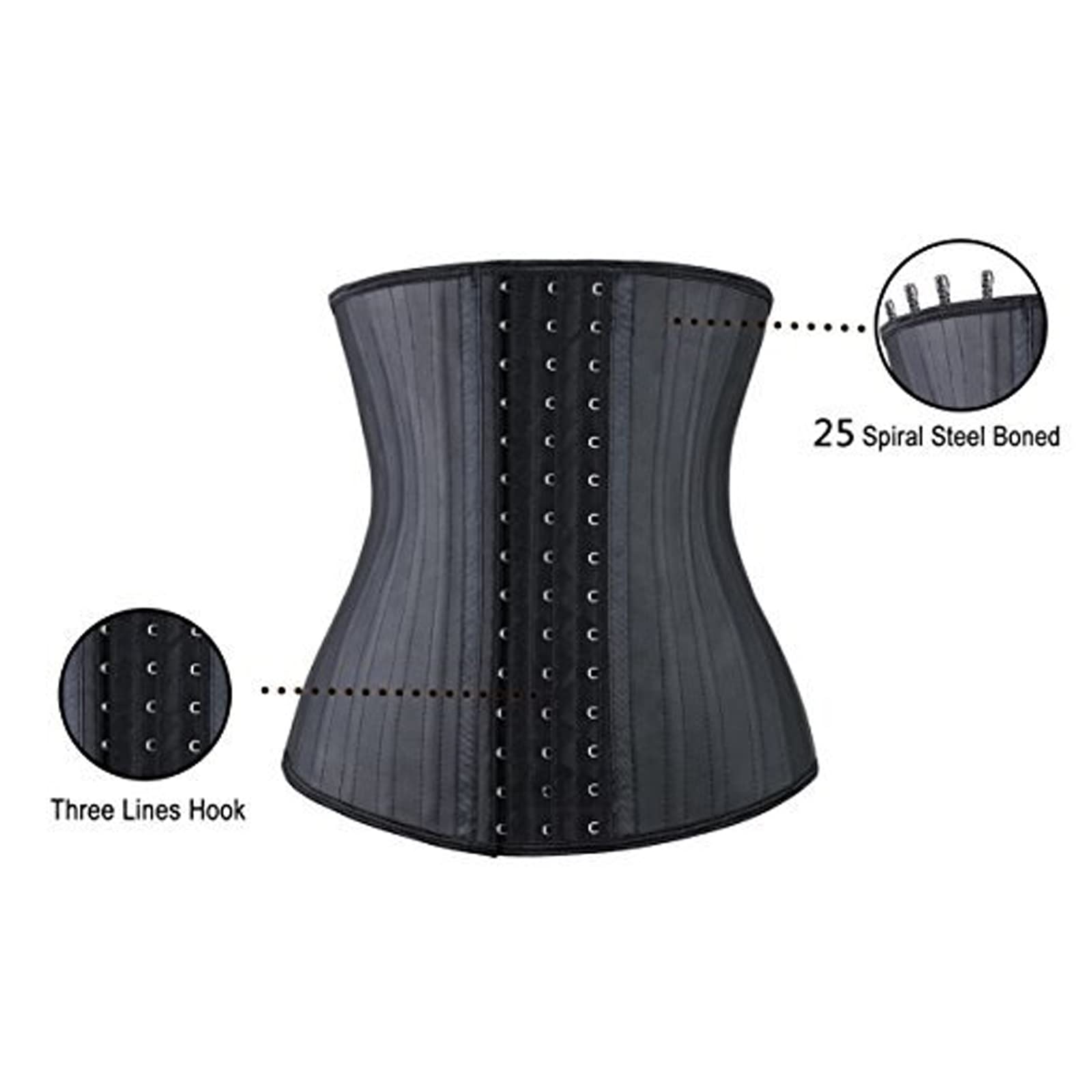 DZQUY Corsetto di Gomma Cintura Modellante per Il Corpo Dispositivo per L'allenamento della Vita 25 Telaio in Acciaio Span Naturale E Sicuro Addome Durevole Accogliente,Flesh,4XL