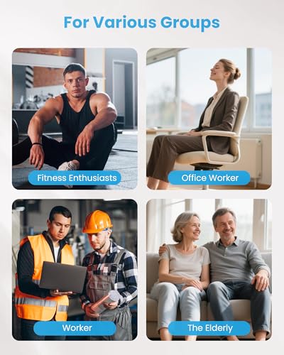 COMFIER Masajeador Cervical y Espalda Inalámbrico con Función de Calor, Cojín de Masaje Shiatsu para Aliviar el Dolor de Cuello y Hombros, Masajeador Espalda y Lumbar, Regalo para Mujeres y Hombres - imagen 7