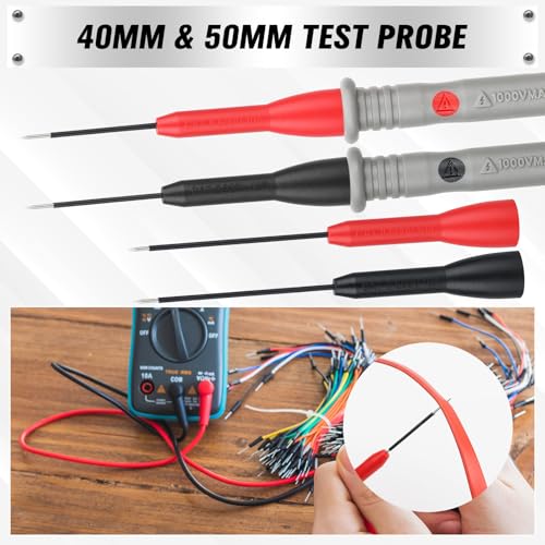 image for SWANLAKE GARDEN TOOLS SWANLAKE 11-Piece Multimeter Test Leads Set, CAT