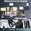 Lumière Téléphone Selfie Light, 90 LED Lampe à Selfie Portable 9 Modes d'éclairage ajustés et 10 Niveaux de luminosité pour téléphone, Ordinateur Portable
