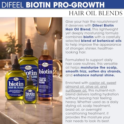 Image of Difeel Biotin Hair Oil Blend 7.1 oz. (Pack of 2)