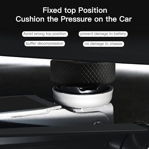 Miniatura 7 de Paquete de 4 almohadillas de elevación compatibles con accesorios Tesla Model 3SXY, adaptador de almohadilla de goma sin olor