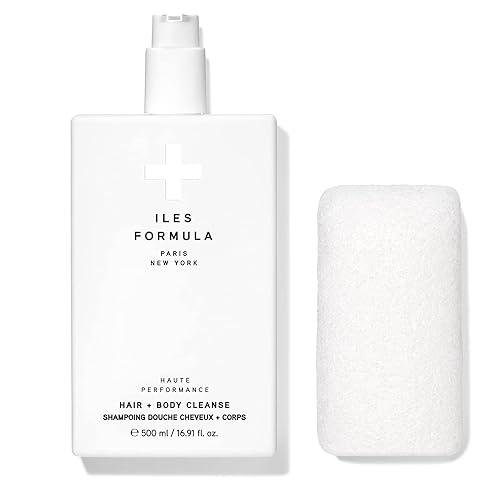 Iles Formula - Cabello de alto rendimiento + limpieza corporal + esponja limpieza de cabello y cuerpo de doble rendimiento con esponja corporal, Iles Formula - Cabello de alto rendimiento + limpieza corporal + esponja limpieza de cabello y cuerpo de doble rendimiento con esponja corporal,
