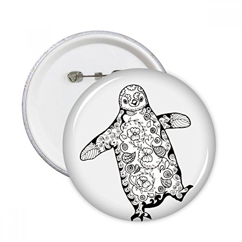 Badge Bouton Pingouin pour Personnaliser un Sac à Dos ou une Veste en Jean