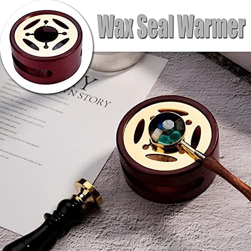 Wax Seal Warmer Retro Stamp Wax Seal Kit Vintage Wax Melting Tool for DIY Arts Crafts, Wax Stamp, Invitation Card Making