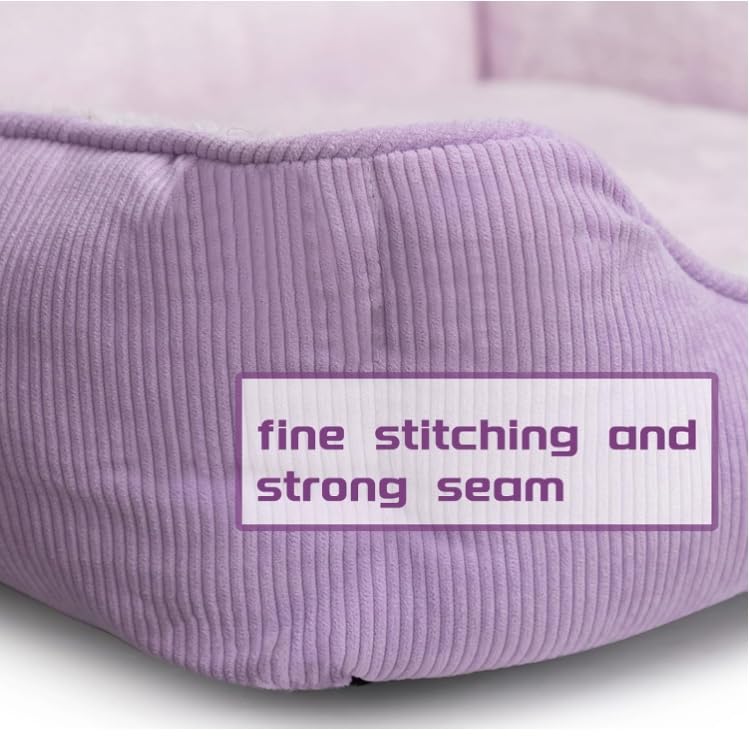 Lit pour chat et chiot respirant avec lit coussin doux et dehoussable