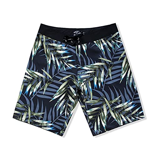 Palmwave Hawaiian microfiber, 4-Way Stretch Boardshorts - Multiple Pockets