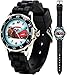 Disney Kid's Cars Watch, Learn How to Tell Time - Kid's Time Teacher Watch with Official Cars Character on The Dial, Childrens Watch with Black Rubber Strap, Kids Analog Watch, Safe for Children