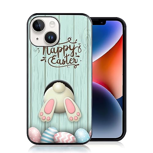 Coque iPhone 15 Plus antichoc fine éviter les rayures motif lapin de Pâques